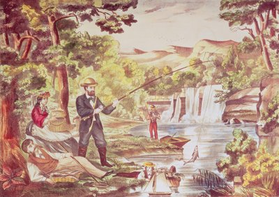 Escena de pesca de Chas Hart