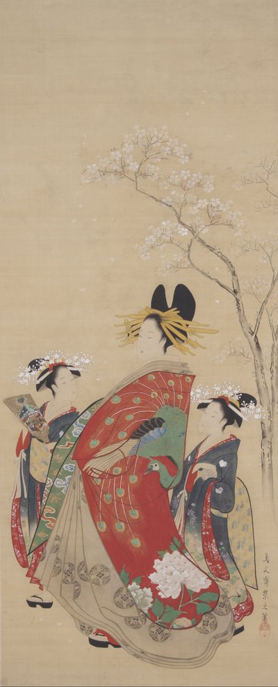 Belleza bajo los Cerezos en Flor de Chobunsai Eishi