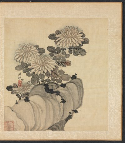 Paintings after Ancient Masters: Chrysanthemum and Rock de Chen Hongshou