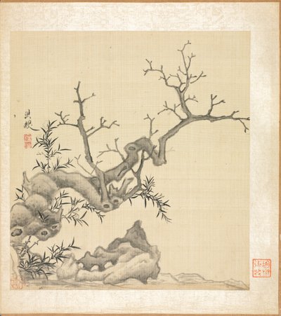 Paintings after Ancient Masters: Rock, Old Tree, and Bamboo de Chen Hongshou