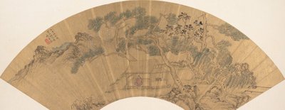 Paisaje con Figura, 1635 de Chen Jichun