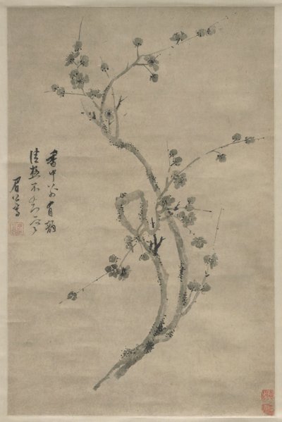 Una rama cortada de ciruela floreciente de Chen Jiru