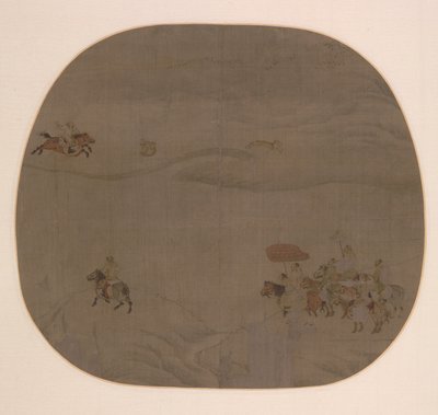 La caza de otoño, c. 1201-4 de Chen Juzhong