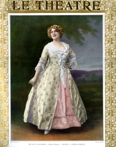 Lucy Vauthrin en el papel de baldosa en Manon de Cheri Rousseau
