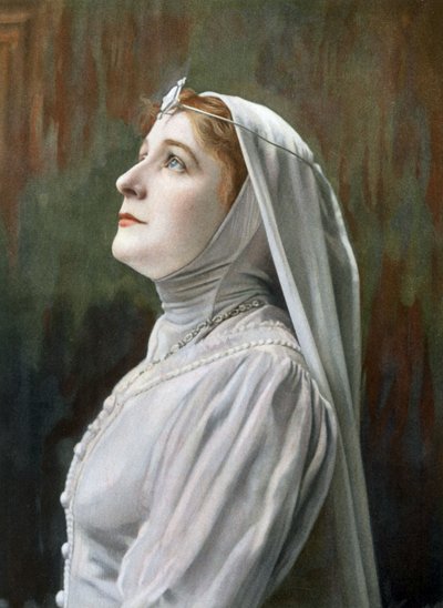 La cantante de ópera Berthe Lamare como Ghyslaine en la ópera "Ghyslaine", foto de Cheri Rousseau y Glauth del periódico francés "Le Theatre" de mayo de 1908. de Cheri Rousseau