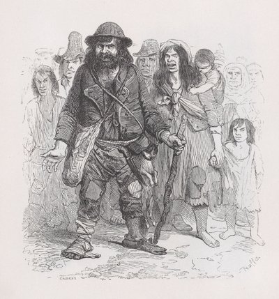 Los Gitanos de Las Obras Completas de Béranger, 1836 de Cherrier