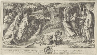 Los israelitas huyen de Egipto de Cherubino Alberti