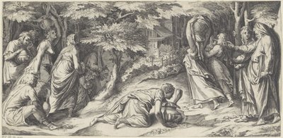 Los israelitas huyen de Egipto de Cherubino Alberti