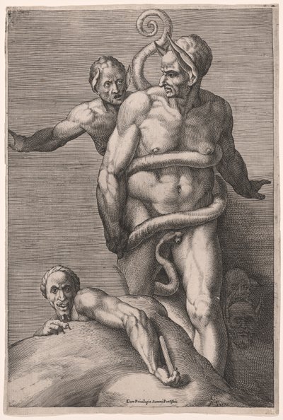 Minos y los demonios, del Juicio Final de Cherubino Alberti