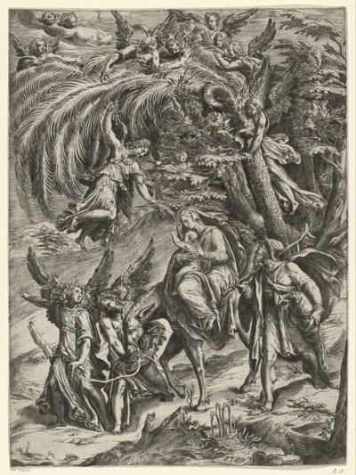 Regreso del vuelo a Egipto de Cherubino Alberti