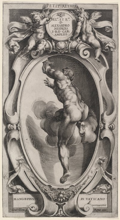 Un espíritu bendito de Cherubino Alberti after Michelangelo