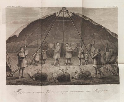 Ilustración de Los viajes del capitán Billings a través de Chukotka... por Gavriil Sarychev de Chesky