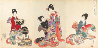 Álbum de mujeres del castillo de Chiyoda de Chikanobu Yoshu