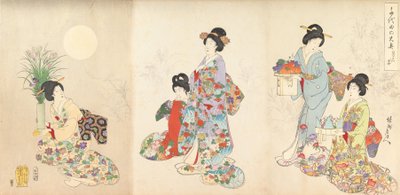 Álbum de mujeres del Castillo de Chiyoda, 1895 de Chikanobu Yoshu