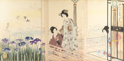 Álbum de Mujeres del Castillo de Chiyoda, 1895 de Chikanobu Yoshu