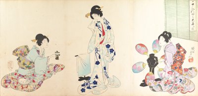 Álbum de Mujeres del Castillo de Chiyoda, 1895 de Chikanobu Yoshu