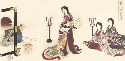 Álbum de mujeres del castillo de Chiyoda, 1895 de Chikanobu Yoshu