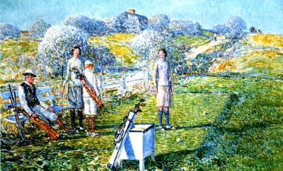 Un juego de golf de Childe Frederick Hassam