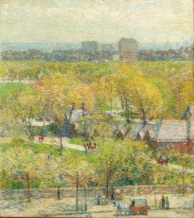 Al otro lado del parque de Childe Frederick Hassam