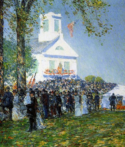 Una feria rural americana de Childe Frederick Hassam
