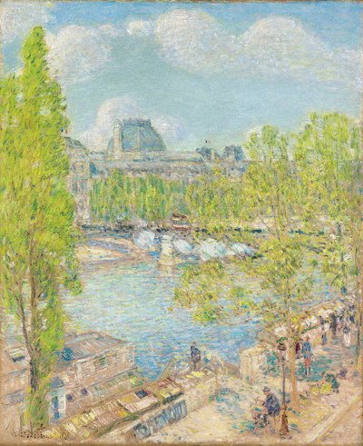 Abril, Quai Voltaire, París de Childe Frederick Hassam