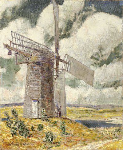 Doblar la vela en el viejo molino de Childe Frederick Hassam