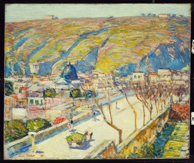 Puente de Posilippo, Nápoles de Childe Frederick Hassam