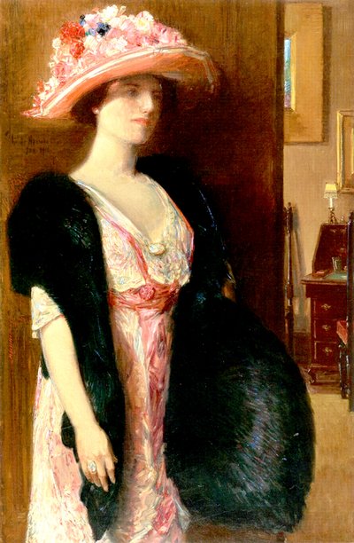 Ópalos de fuego (óleo sobre lienzo) de Childe Frederick Hassam