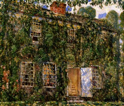 Home Cottage, East Hampton, c.1916 (óleo sobre lienzo) de Childe Frederick Hassam
