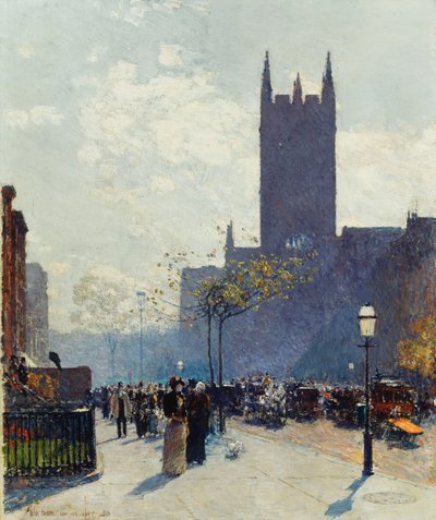 Quinta Avenida inferior de Childe Frederick Hassam