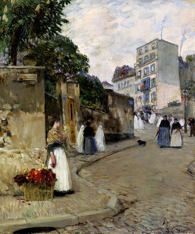 Montmartre, París de Childe Frederick Hassam