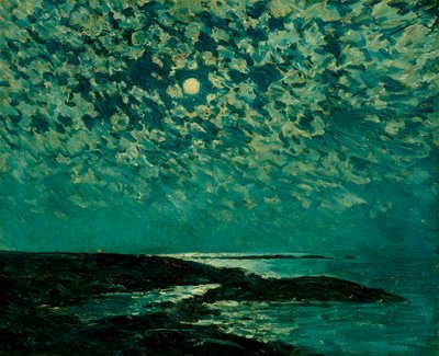 Luz de luna, Isla de Shoals de Childe Frederick Hassam