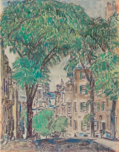 Calle Mount Vernon, Boston de Childe Frederick Hassam