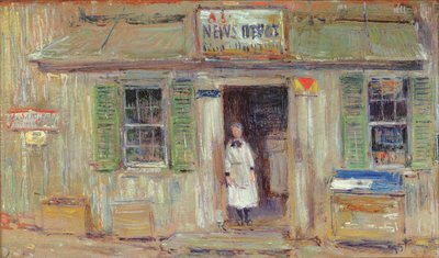 News Depot, Cos Cob de Childe Frederick Hassam