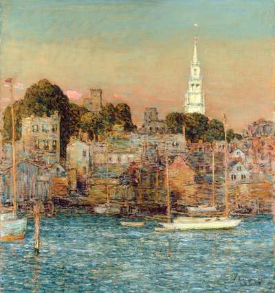 Atardecer de octubre, Newport de Childe Frederick Hassam