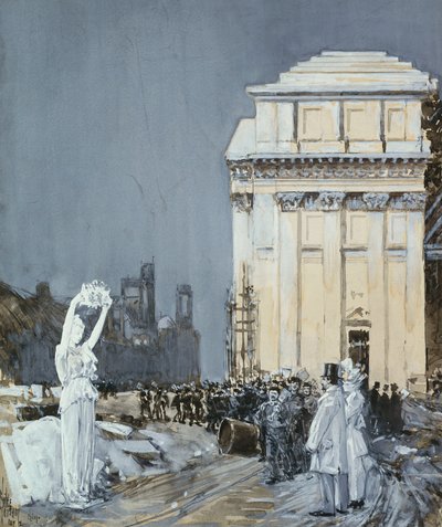 Escena de la Exposición Universal de Chicago, Illinois de Childe Frederick Hassam