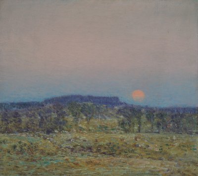 La salida de la luna de septiembre de Childe Frederick Hassam