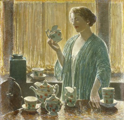 Juego de té de fresa de Childe Frederick Hassam