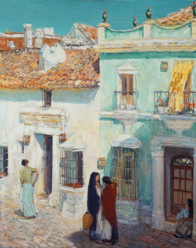 Escena de la calle, La Ronda, España de Childe Frederick Hassam