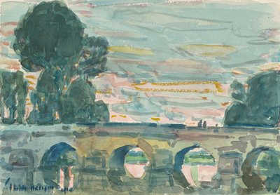 El puente de Grez de Childe Frederick Hassam