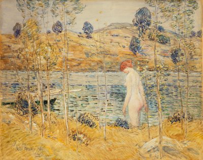 La orilla del río de Childe Frederick Hassam