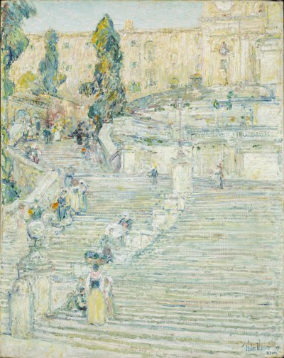 Escalera de España, Roma de Childe Frederick Hassam