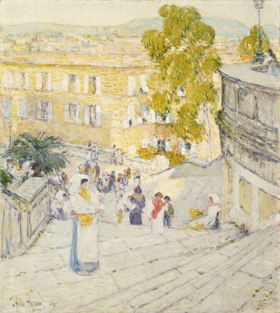 La Escalera Española de Roma de Childe Frederick Hassam