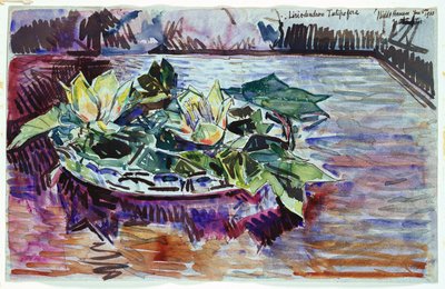 Tulipanes en un cuenco de Childe Frederick Hassam