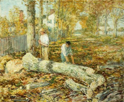 Leñadores (El Viejo Olmo) de Childe Frederick Hassam