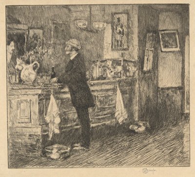 Un bar de Nueva Inglaterra de Childe Hassam