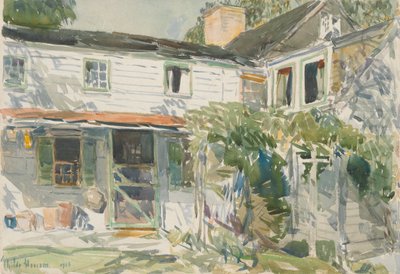 Detrás de la Casa Vieja de Childe Hassam