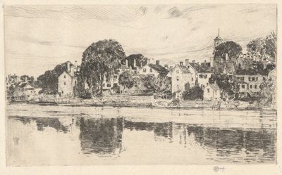 Chimeneas, Portsmouth, 1915 de Childe Hassam