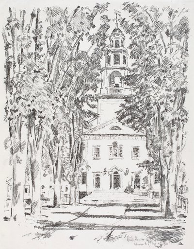 Iglesia colonial, Gloucester de Childe Hassam