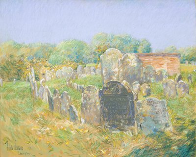 Cementerio colonial de Lexington de Childe Hassam